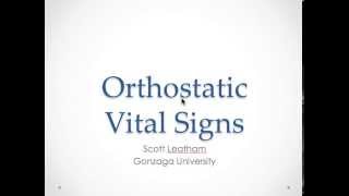 Orthostatic Vital signs [upl. by Nesahc]