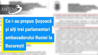 Ce iau propus Șoșoacă și alți trei parlamentari ambasadorului Rusiei la București [upl. by Kemp]