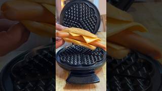 Waffled CHEESY HOT DOG asmr shorts [upl. by Tamah]