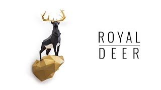 DIY Papercraft ROYAL DEER assembly tutorial with Origadream [upl. by Yragerg]