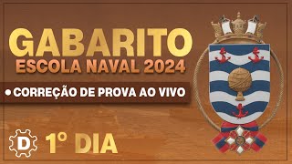 Gabarito Escola Naval  Escola Naval 20242025 correção de prova ao vivo [upl. by Gonsalve389]