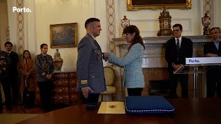 Comandante do Regimento Sapadores Bombeiros do Porto distinguido com medalha de mérito [upl. by Iegres]