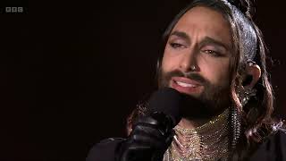 Conchita Wurst Performs at the Big Eurovision Welcome [upl. by Eirrehs519]