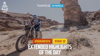 Extended highlights of Stage 10 presented by Aramco  Dakar2024 [upl. by Nolahp900]