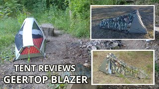 GeerTop 1 Person 34 Season Bivy Tent Review [upl. by Lenoil]