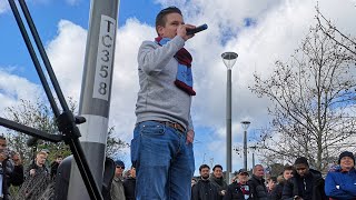 GSB Out The Fans Protest  with Andy Byrne Hammers United [upl. by Avera741]