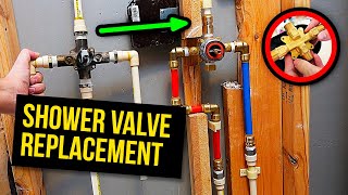 How to install Shower Valve with PEX plumbing [upl. by Timotheus]