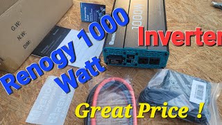 My 2nd Renogy 1000 watt Inverter Unboxing Great Price [upl. by Noiemad892]