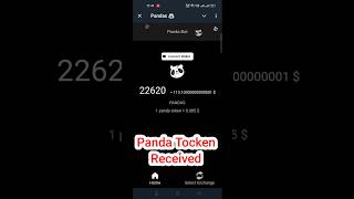 Panda Airdrop Tocken Received  Panda Airdrop withdraw now  Panda Tocken received nowshorts [upl. by Capps]