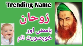 Roohan Name Meaning in Urdu Hindi  Ruhan  Roohaan  Rohaan  Muslim Baby Boys Names [upl. by Hassin]