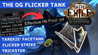 PoE 325 Tarekis Facetank Flicker Trickster  CI Aegis Block  Video Build Guide [upl. by Lawler]