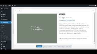 Florya  Theme Install [upl. by Nnil438]