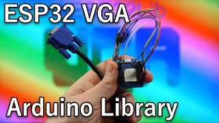 ESP32 VGA Beginner Tutorial Arduino Library ESP32Lib [upl. by Neron]