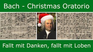 Bachs own score  Fallt mit Danken fallt mit Loben chorus [upl. by Jacinda]