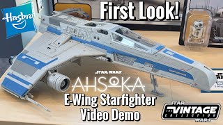 Star Wars Ahsoka EWing Starfighter TVC Hasbro SDCC ComicCon First Look [upl. by Kittie]