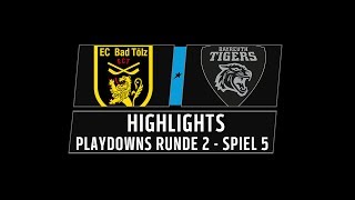 DEL2 Highlights Playdowns Runde 2  Spiel 5  Tölzer Löwen vs Bayreuth Tigers [upl. by Obnukotalo155]