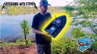 RC Bait Boat Catfishing [upl. by Eylrahc]