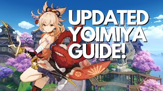 BEST SINGLE TARGET DPS Updated Yoimiya Guide  Genshin Impact [upl. by Leda69]