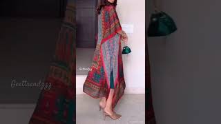 Stylish daily wear kaftan dress design kaftankurti dress outfit shorts [upl. by Aldus853]