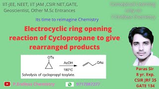 Electrocyclic ring opening reaction of cyclopropane system to give rearranged allylic products [upl. by Son]