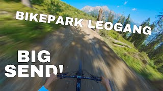 BIG SEND Bikepark Leogang Jumpline Downhill Flowline Worldcup Hotshots [upl. by Marala669]