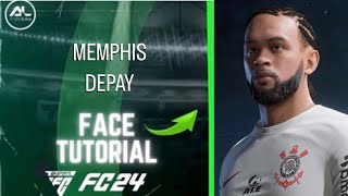 EAFC 24  MEMPHIS DEPAY Face  Stats Tutorial [upl. by Goer]