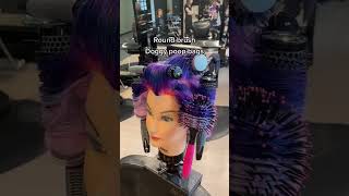 Anything but perm rods cosmetology beautyschool perm hairstyle challenge [upl. by Ajtak]