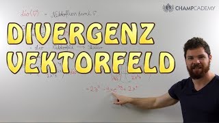 Divergenz eines Vektorfeldes  Beispiel [upl. by Turne]