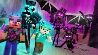 Protecting quotBABY WARDENquot  Alex and Steve life Minecraft animation [upl. by Abdu]