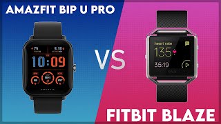 Amazfit Bip U Pro vs Fitbit Blaze Comparison [upl. by Akire]