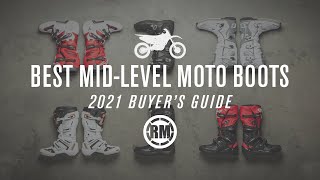 Best MidLevel Motocross Boots  2021 [upl. by Enia]