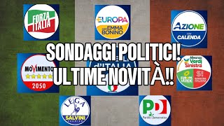 Nuovi Sondaggi Politici Le Scelte degli Italiani Crescite e Flessioni dei Partiti [upl. by Marieann]