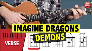 Imagine Dragons  Demons  Guitar Tutorial CHORDS [upl. by Waligore858]