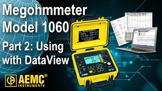 AEMC®  Using AEMC Megohmmeter Model 1060 Part 2 DataView [upl. by Mackey647]