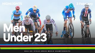 Men Under 23 Highlights  2024 UCI Cyclocross World Championships [upl. by Suneya672]