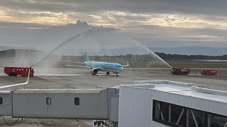 大韓航空 長崎ソウル線 運航再開in 長崎空港 [upl. by Ellertnom]