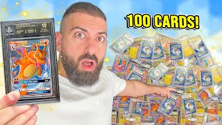 I Graded 100 Pokemon Cards to Find a PERFECT 10 [upl. by Ojahtnamas]