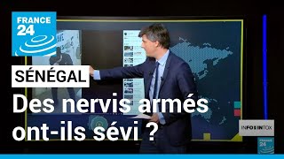 Sénégal  des nervis armés ontils sévi lors des récentes manifestations  • FRANCE 24 [upl. by Gresham]