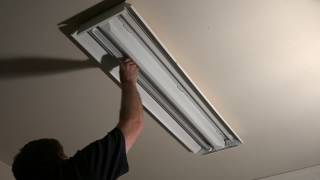 Convert a flourescent T8 style light fixture to LED bulbs [upl. by Sinclair]