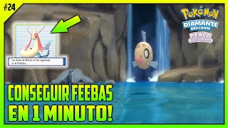 🐠 CÓMO CAPTURAR A FEEBAS EN 1 MINUTO EP 24  POKÉMON DIAMANTE BRILLANTE [upl. by Enimrej]