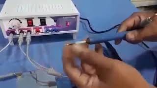 RF CAUTERY MACHINE  Saitech Surgicals®️ Radio Frequency Cautery Machine Demo  Cosmetic  Derma [upl. by Trask]