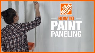 How to Paint Paneling  Wall Ideas amp Projects  The Home Depot [upl. by Liagaba]