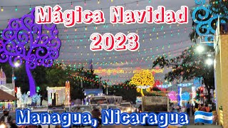 😱🥰ESPECTACULAR luce Managua en la temporada de Navidad🌲❤️ nicaragua 2023 viral [upl. by Anoniw]