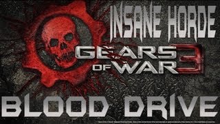 Gears Of War 3  Solo Insane Horde 3 Hard Mutators Wave 1  17 [upl. by Byrom569]