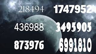 Numbers 0 to 20480000 six split screen [upl. by Alsi539]