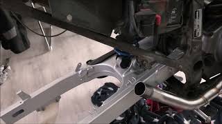 Honda TransAlp 650 sound custom headers no muffler inside the living room lol [upl. by Hally]