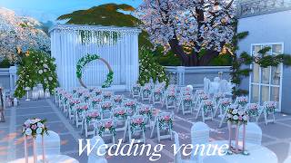 Modern wedding venue in Tartosa 💍💕  the sims 4  stop motion  nocc [upl. by Riem865]