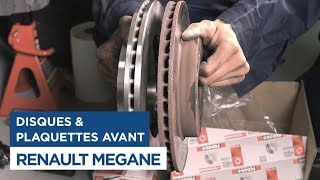 Renault Mégane  Changer les Disques et Plaquettes de frein avant [upl. by Akenahc502]