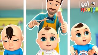 Haircut Song  Baby Needs Haircut  Nursery Rhymes for Kids  Go Monty [upl. by Enomys539]