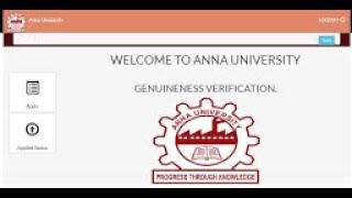 How to Apply Genuineness Verification Certificate in Anna University shorts annauniversity [upl. by Neala919]